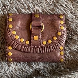 Beautiful plum leather betsey johnson wallet
